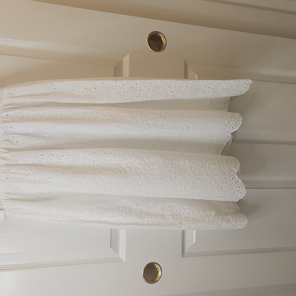 NWT Flying Tomatoe White Sleeveless Eyelet Midi Length Dress Size S - Picture 10 of 12